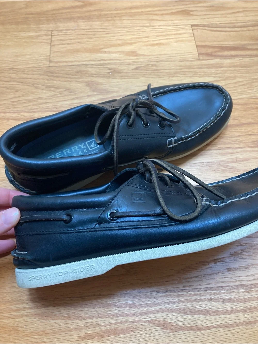 Sperry top sider shoes Navy Blue 10.5 leather J. Crew
